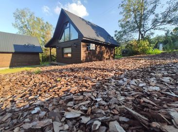 W Maciejowym Sadzie domek Jabłoń na wynajem, balia i sauna Bieszczady