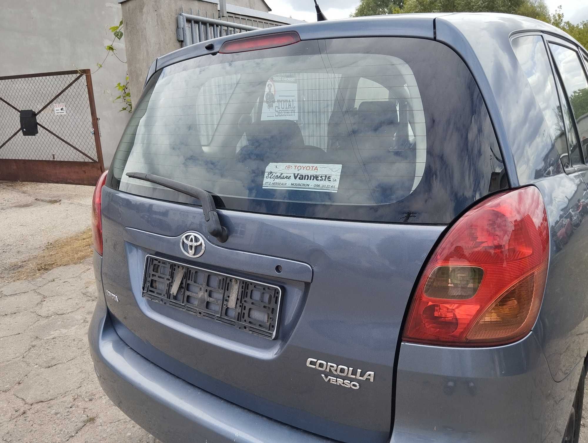 Toyota Corolla Verso 2.0 D4D 2002r.Zderzak tylny.