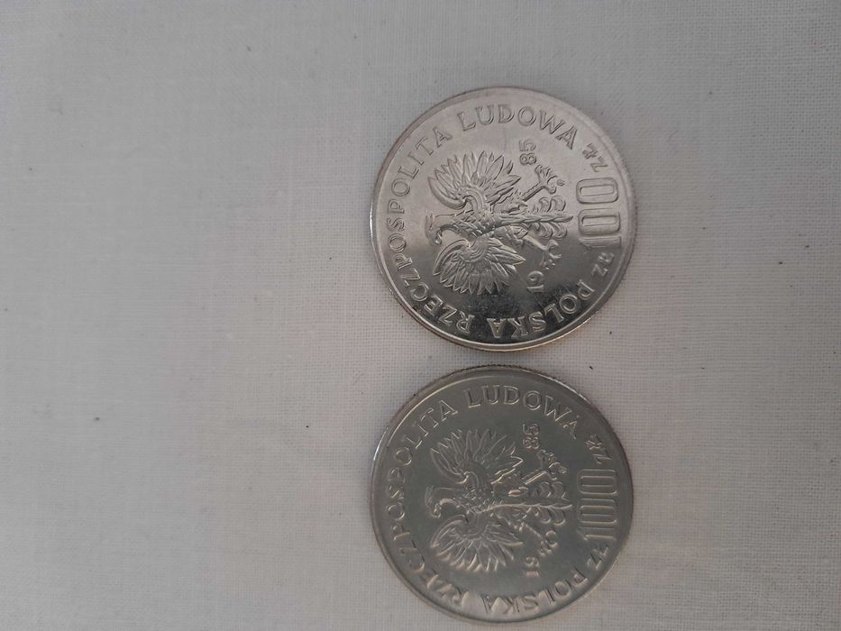 Sprzedam 5 szt monet 100 zł z PRL