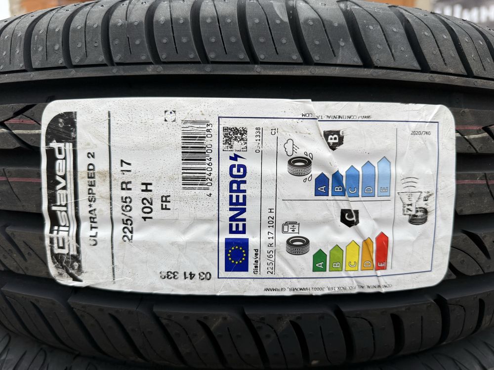 225/65 r17 Gislaved UltraSpeed 2 Резина летняя 24 год НОВАЯ