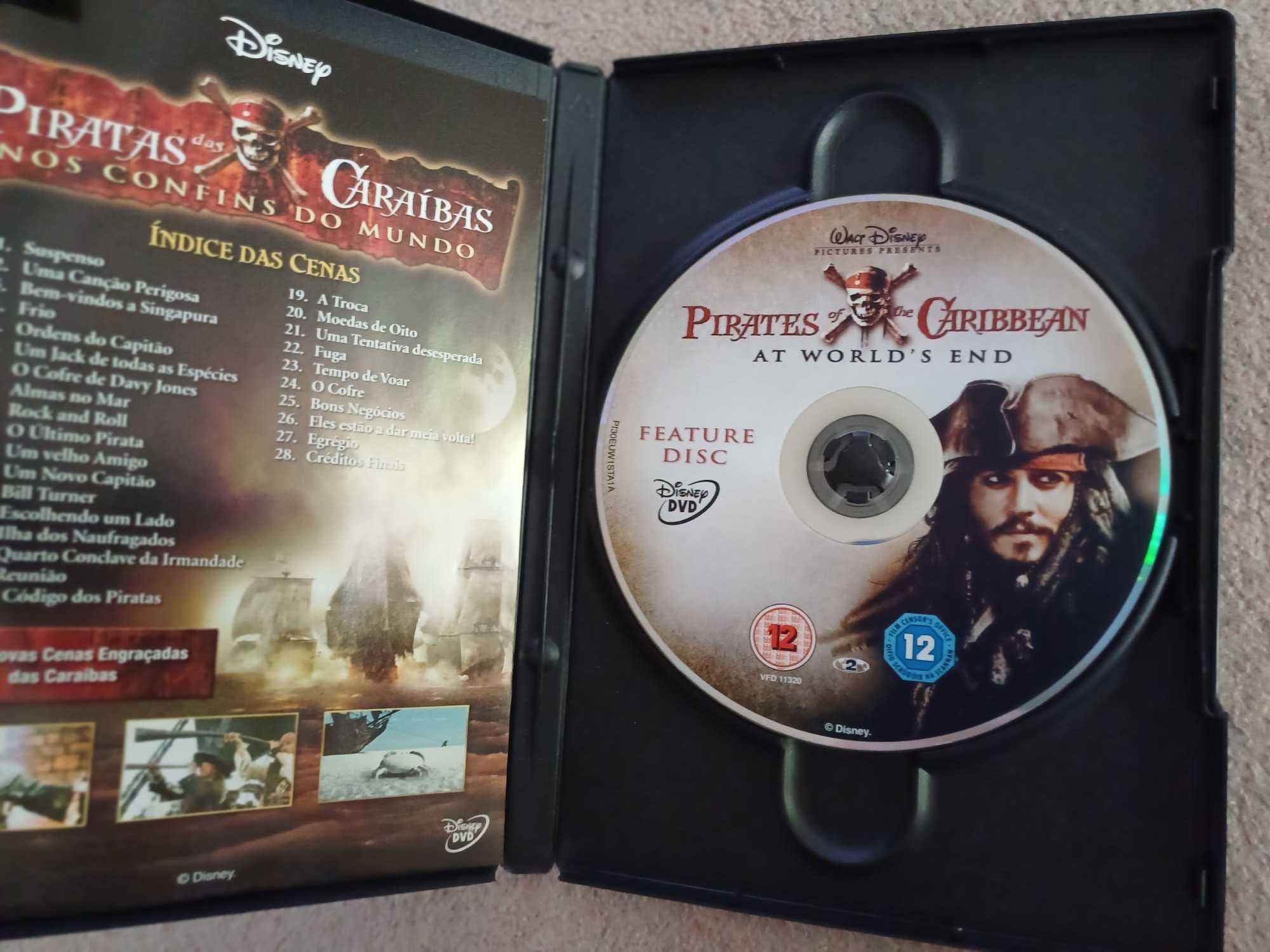 DVD Pirata das Caraíbas- Nos Confins do Mundo,c Depp, Bloom, KNightley