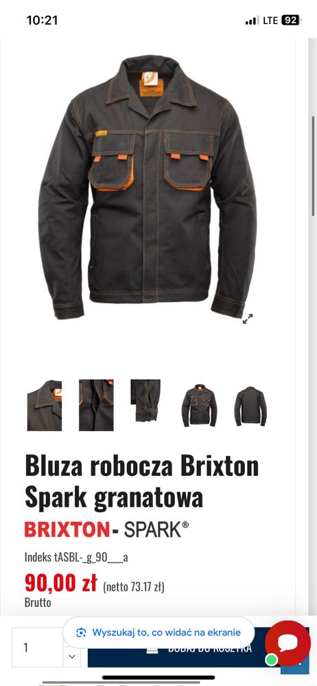 Zestaw spodnie bluza buty robocze