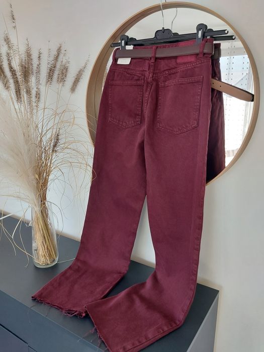 Jeansy zara 36S wysoki stan  nowe