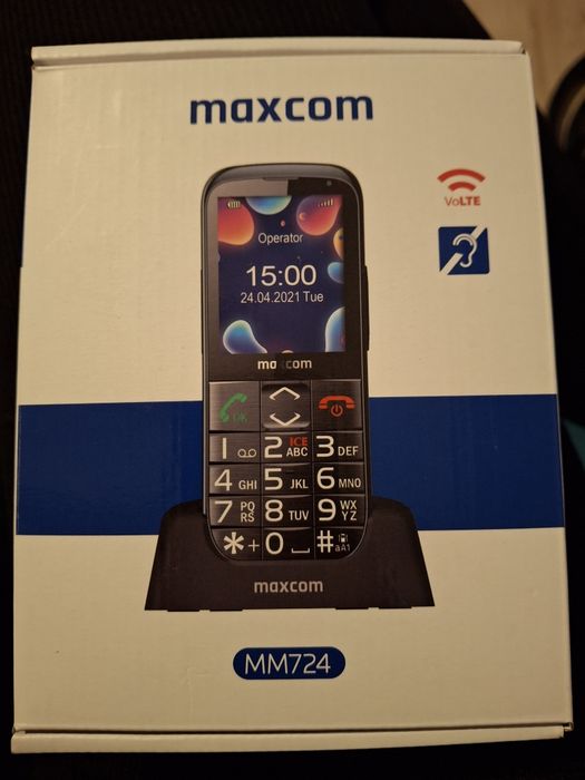 Telefon komórkowy dla seniora MAXCOM Comfort MM724