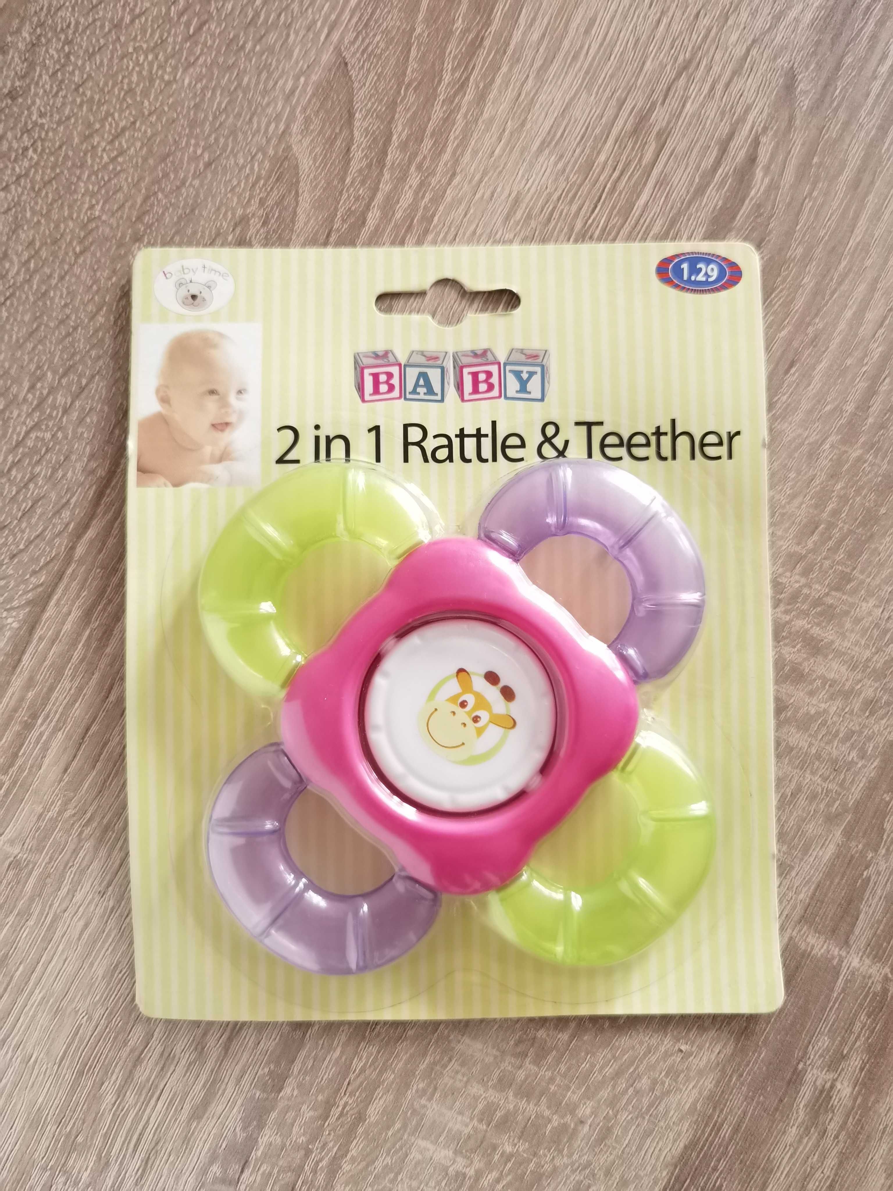 NOWY Gryzak grzechotka gryzaczek żyrafa BABY TIME prezent