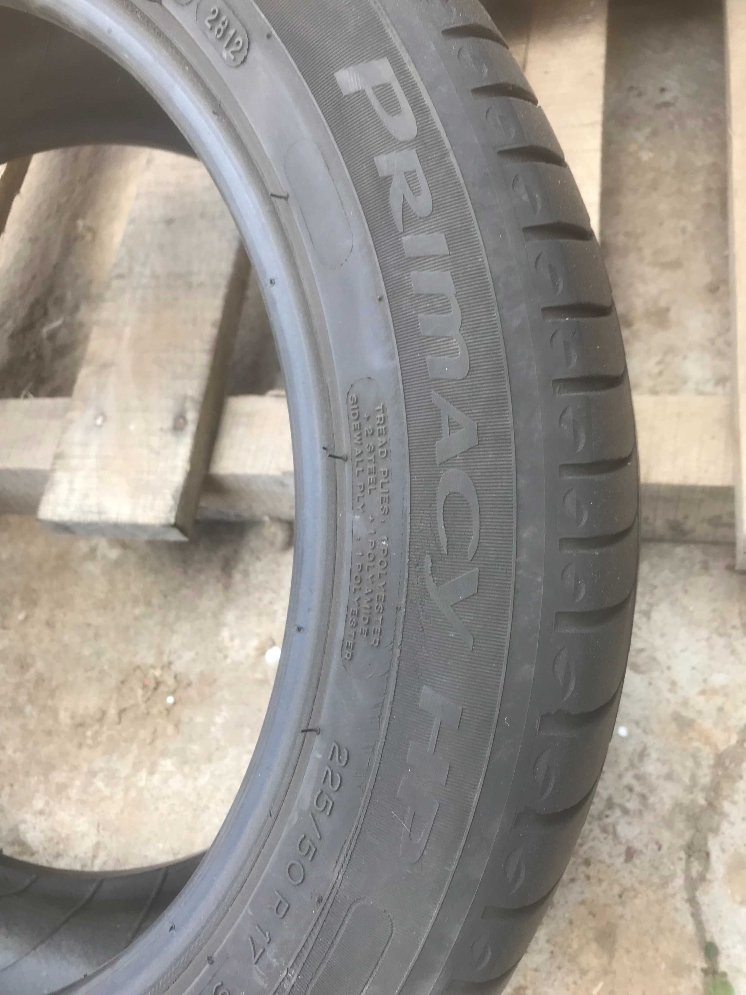 Шини Michelin Primacy HP 225/50R17 Пара Літо Б/у Склад Оригінал