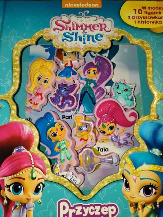 Shimmer i shine książka książeczka z figurkami układanka