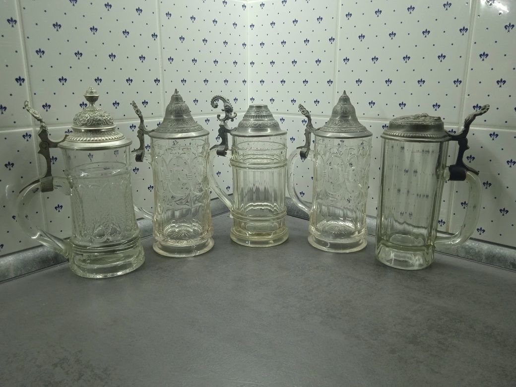 Старинные пивные бокалы, кружки, Германия, начало ХХ века