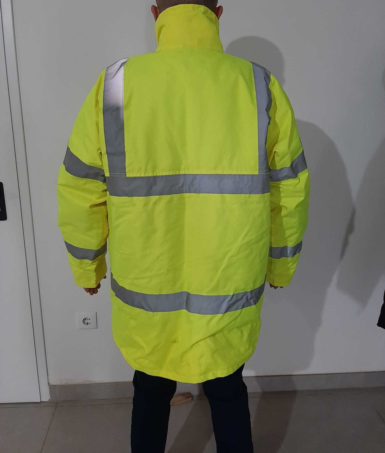 Casaco Blusão Parka Impermeável de Alta Visibilidade VIZWELL