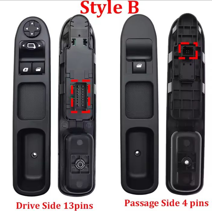 Comando Botão Interruptor Vidros Peugeot 207/207SW/207cc, Citroen C3
