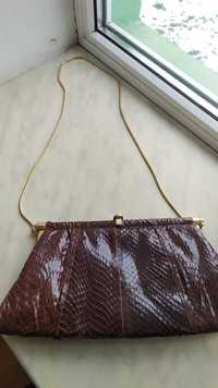 Женская кожаная сумочка клатч