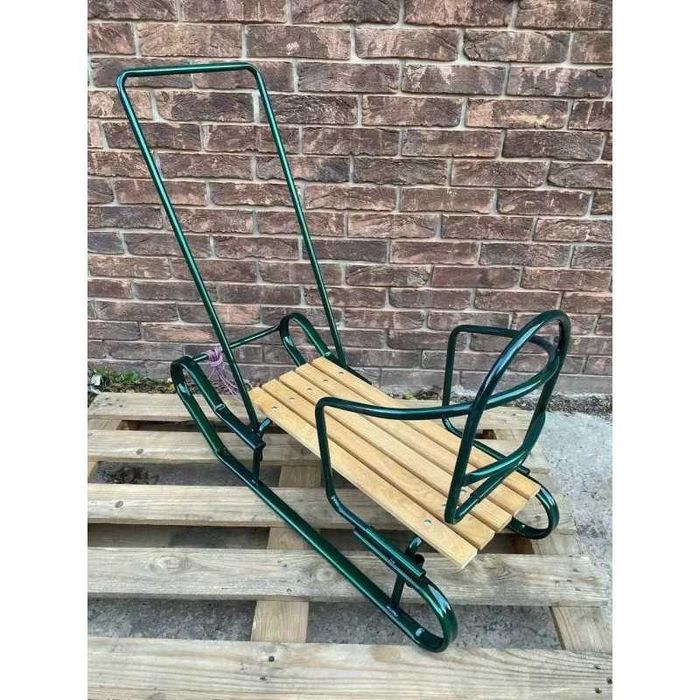 Санки "Королевские Спринтер" с Удобной Ручкой и Спинкой