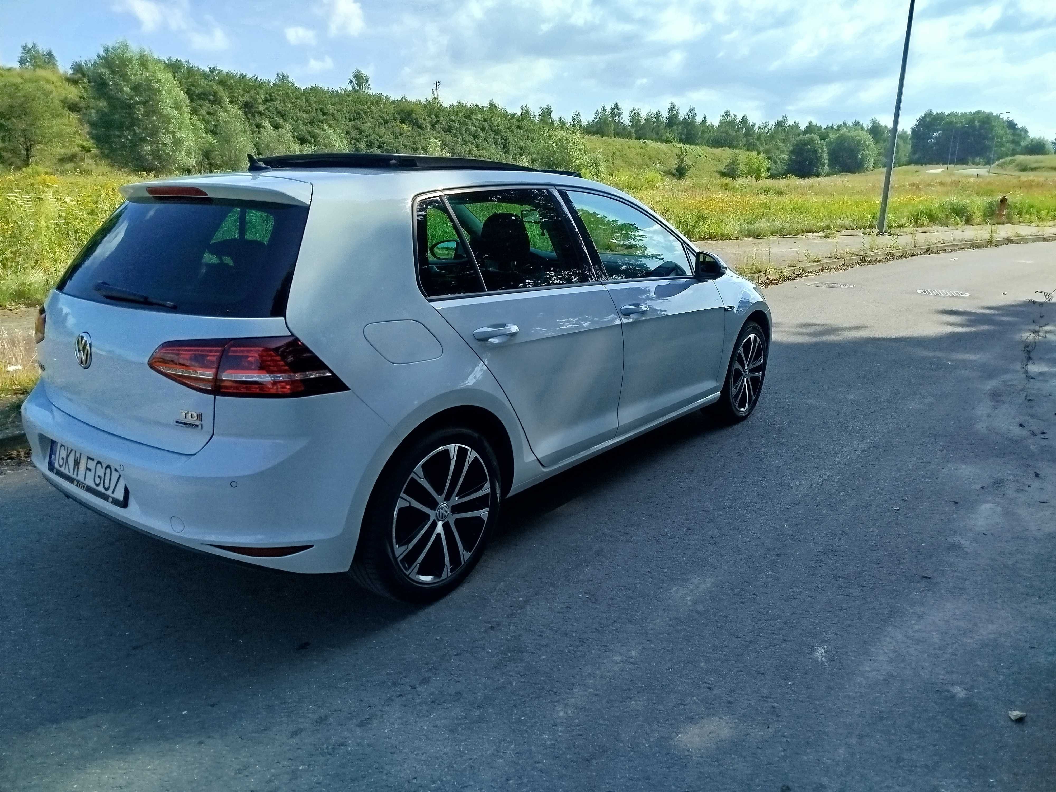VW Golf 7 1.6 TDI Automat Ledy Bezwypadkowy Szklany Dach zadbany