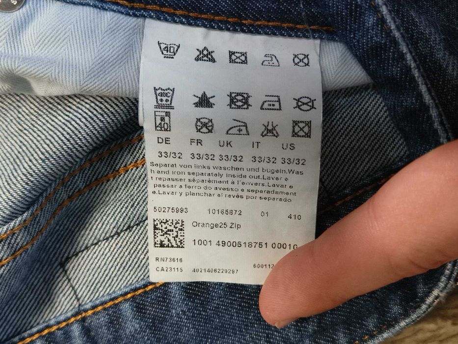 HUGO BOSS ORANGE Джинси широкі W34 L34 501, 514,  505