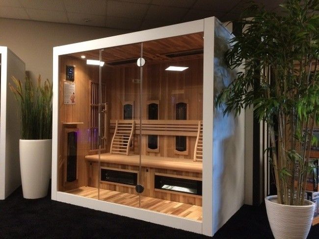 Sauna infrared DO ZABUDOWY - INFRAPLUS™ 210 VALERO Biały Cedr