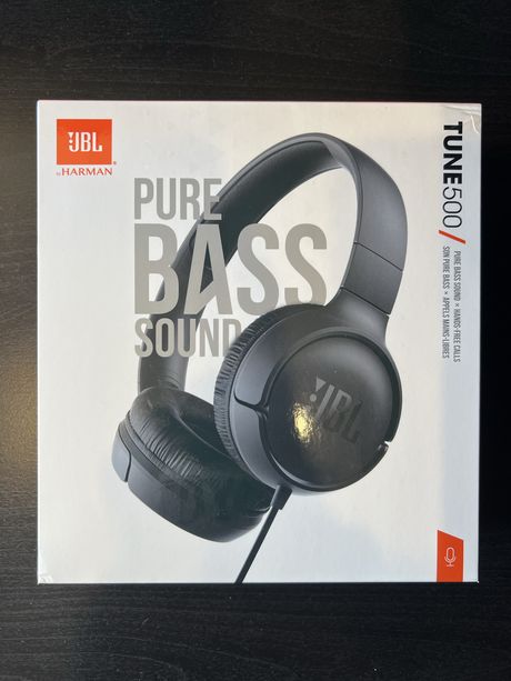 Słuchawki JBL Tune 500 Czarne - Nowe