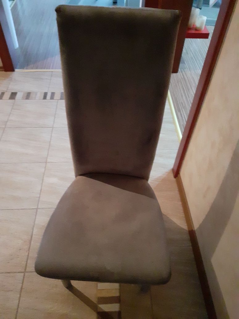 Krzesła tapicerowane 6szt, kolor szary