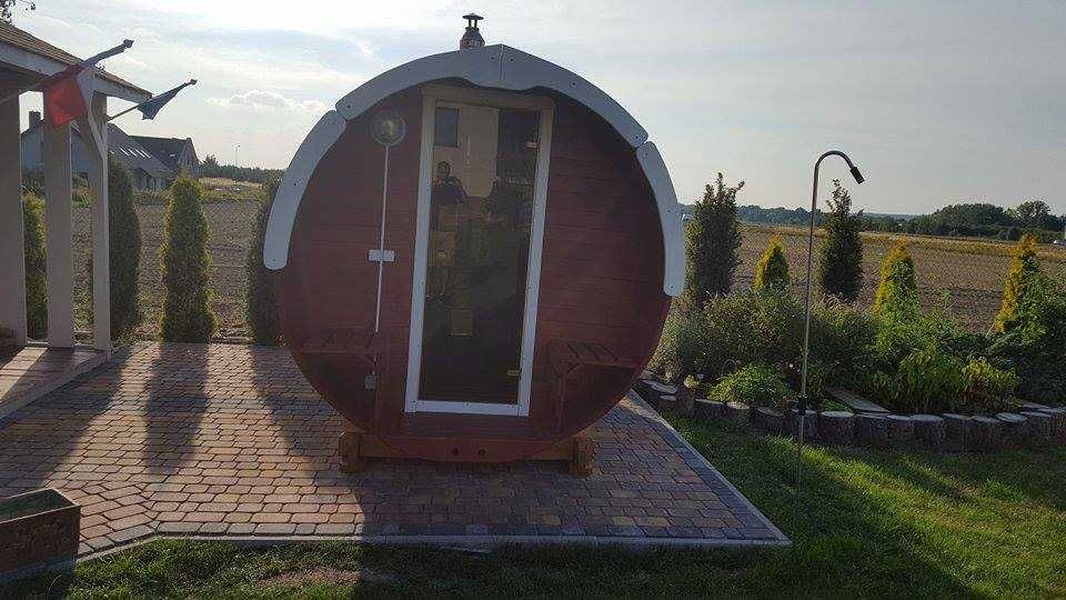 Sauna Beczka 300cm Garden Barrel Sauna Ogrodowa z Piecem - Producent !