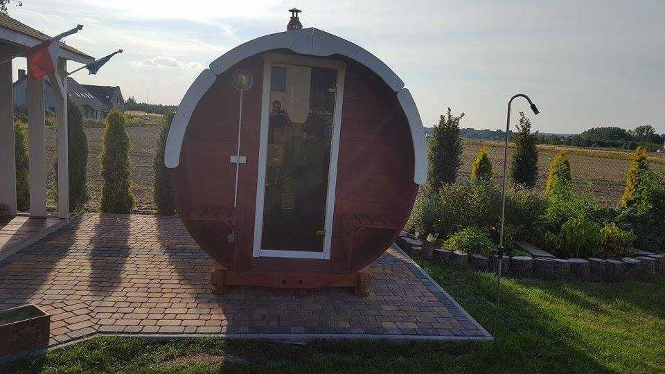 Sauna Beczka 300cm Garden Barrel Sauna Ogrodowa z Piecem - Producent !