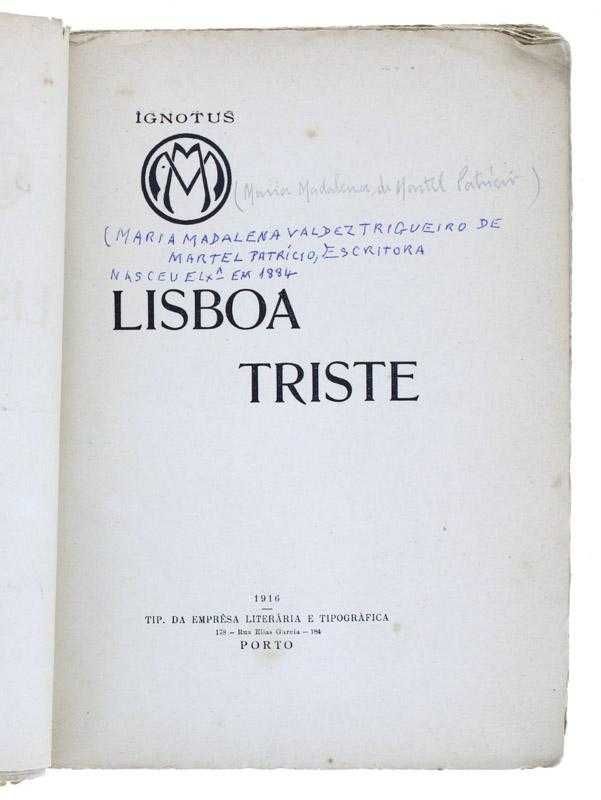 Lisboa Triste, Opúsculo - Ignotus