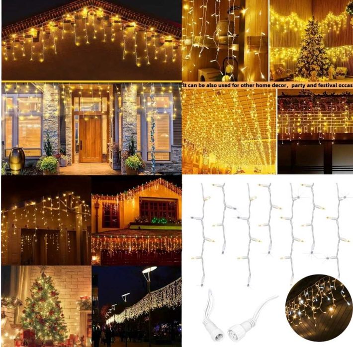 Sople 1000 led lampki efekt błysk flash gęste ! biały ciepły !!!