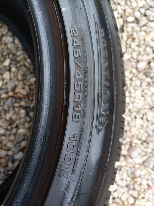 2szt. opon; 245/45r18. Dunlop,Germany.6mm.