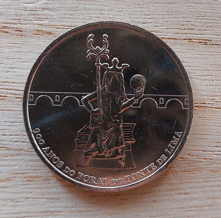 Moeda 200 anos Floral de Ponte de Lima