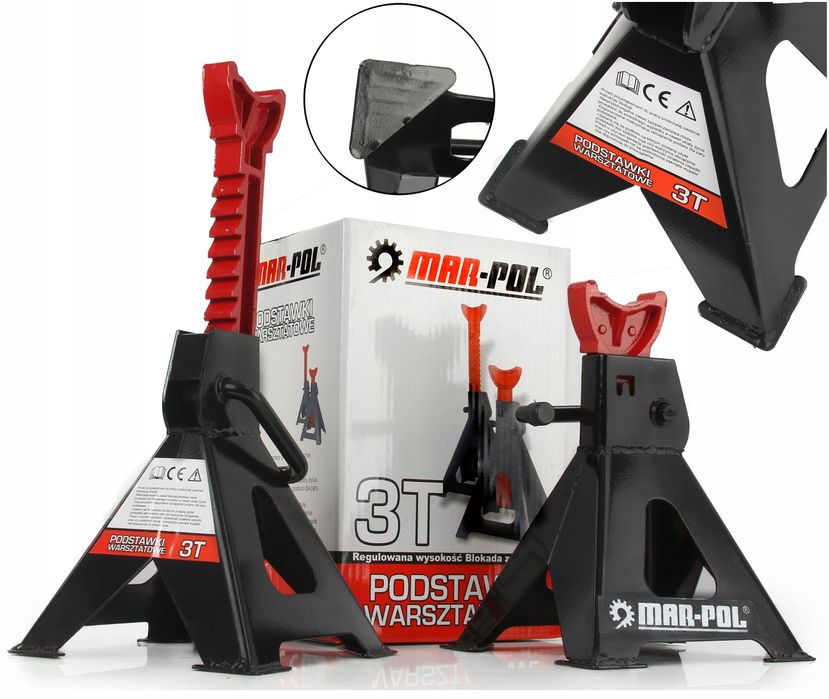 Kobyłki Warsztatowe Pod Samochód 3T Z Blokadą Mp