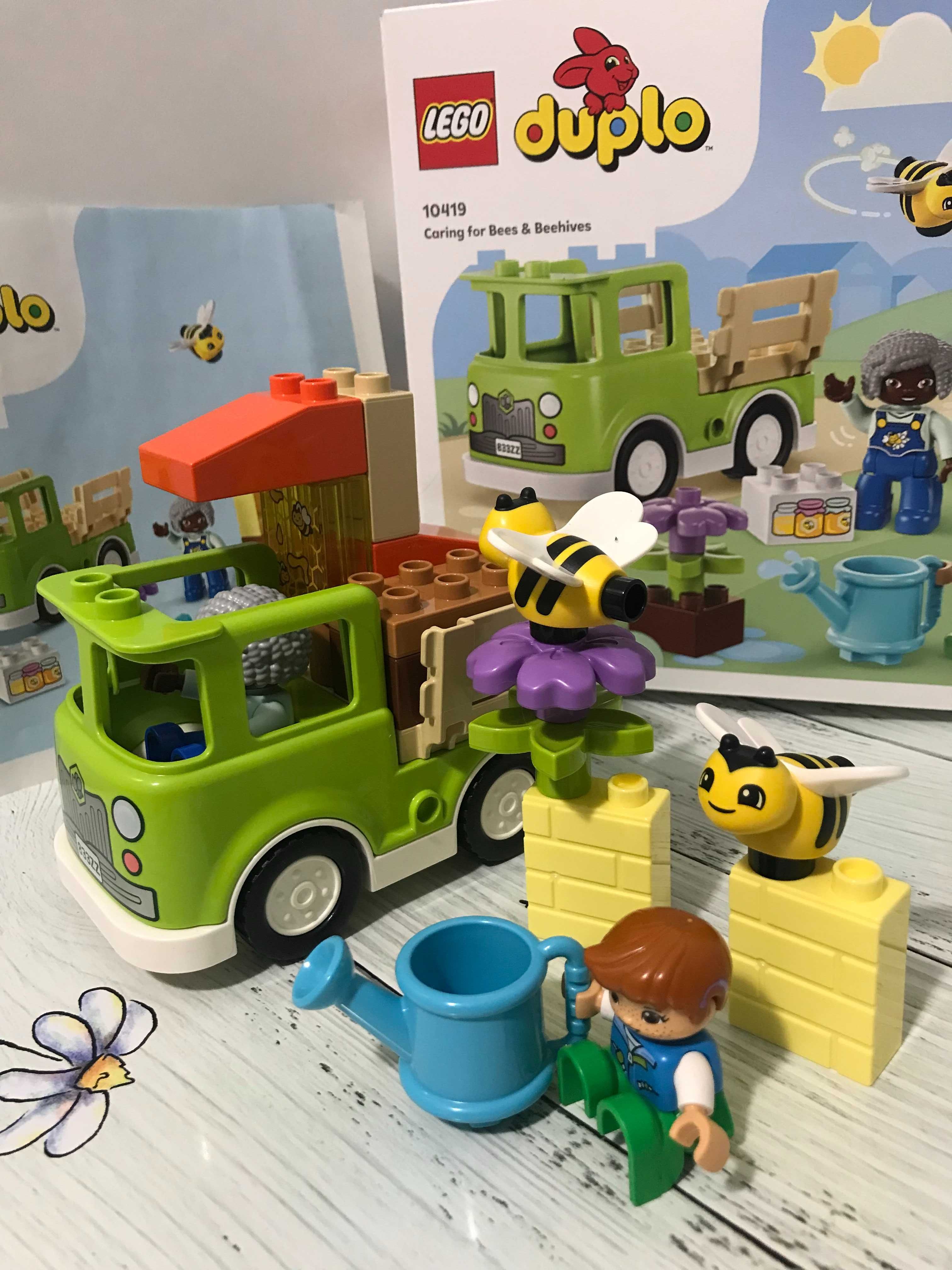 Конструктор Лего Дупло Пасека с пчелами и ульями. Lego Duplo.
