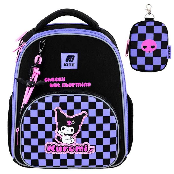 Рюкзак шкільний каркасний Kite Kuromi на зріст  130-145 см