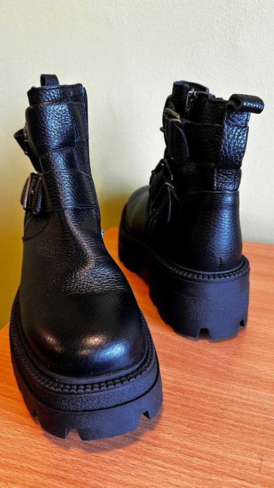 Botki Damskie Nowe Skóra Naturalna