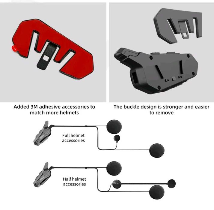 Intercom Catemay X1Plus 2szt,BT5.0,Soft,1000m,800mAh,IPX6,motor,skuter