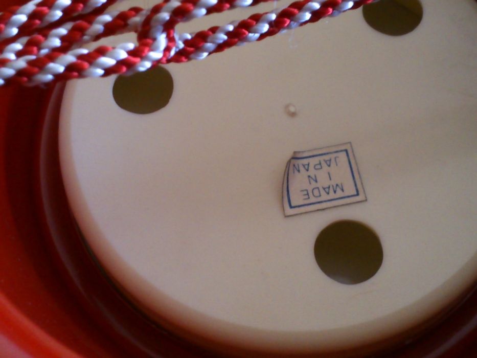 Termómetro embutido em chapeu, a funcionar dos anos 70, Made in Japan