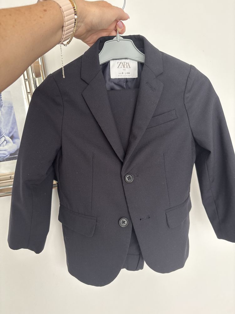 Garnitur granatowy 2 czesciowy Zara 110cm