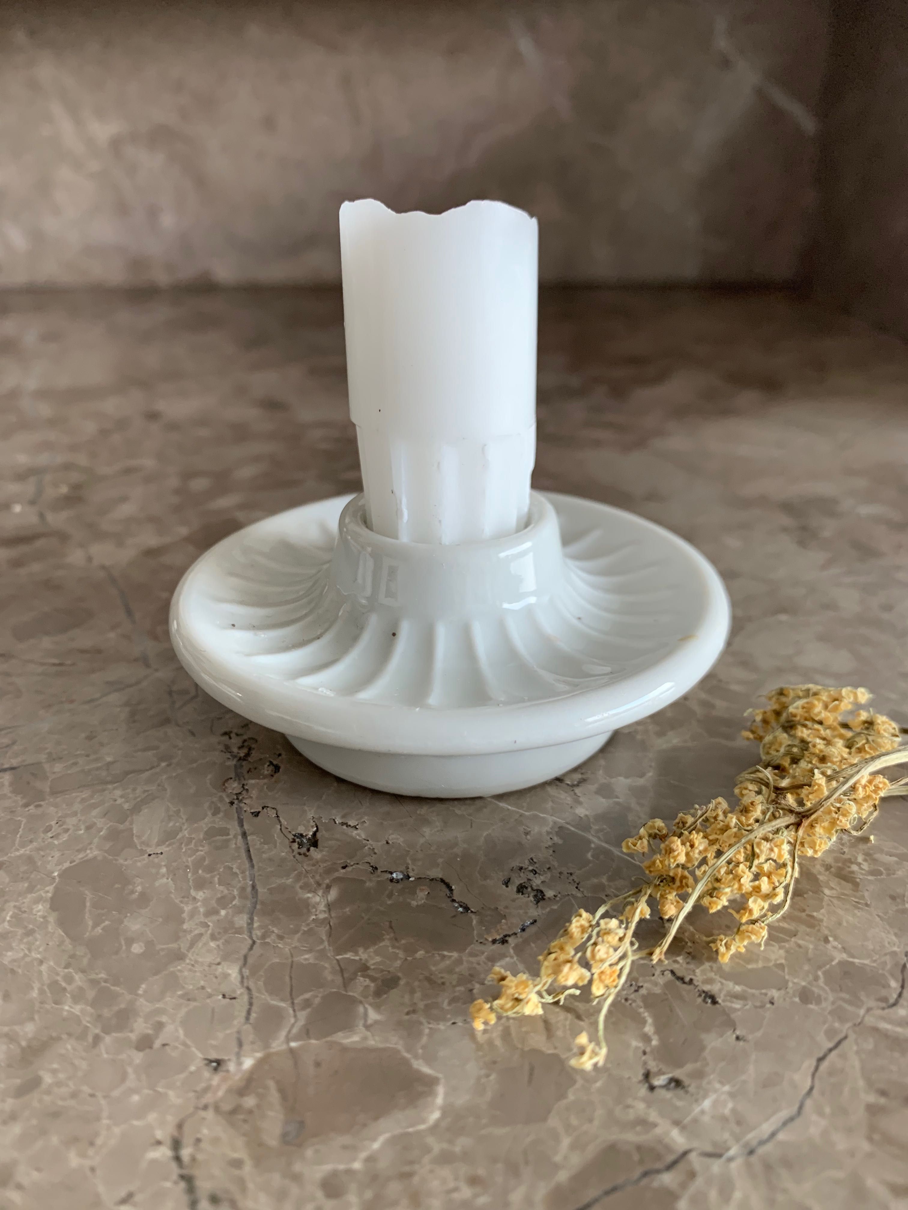 Ceramiczny ryglowany świecznik  6cm