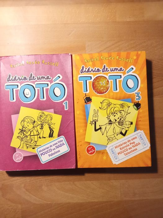 Livros 1 e 3 de Diário de uma Totó