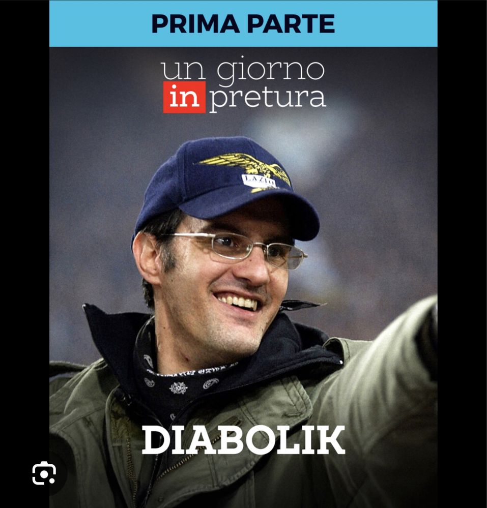 Camisola SS Lazio homenagem a DIABOLIK - IRRIDUCIBILI