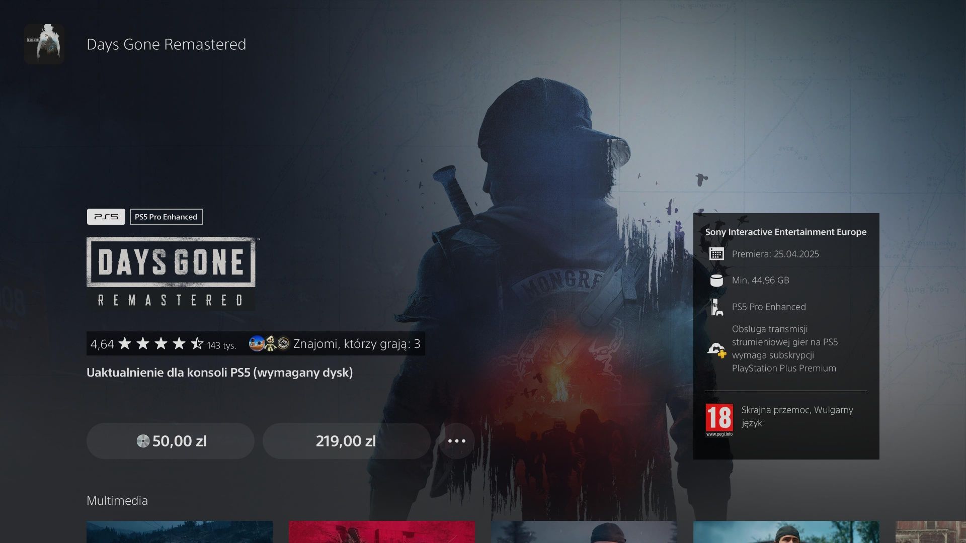 Gra Days Gone PS4 / PS5