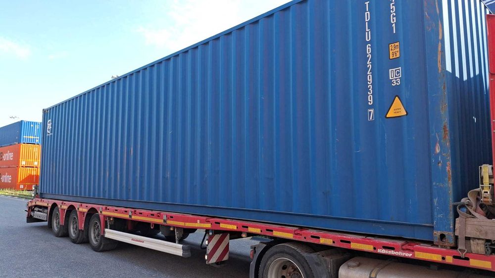 KONTENER morski, magazynowy 40 ft HC, 12 m podwyższony