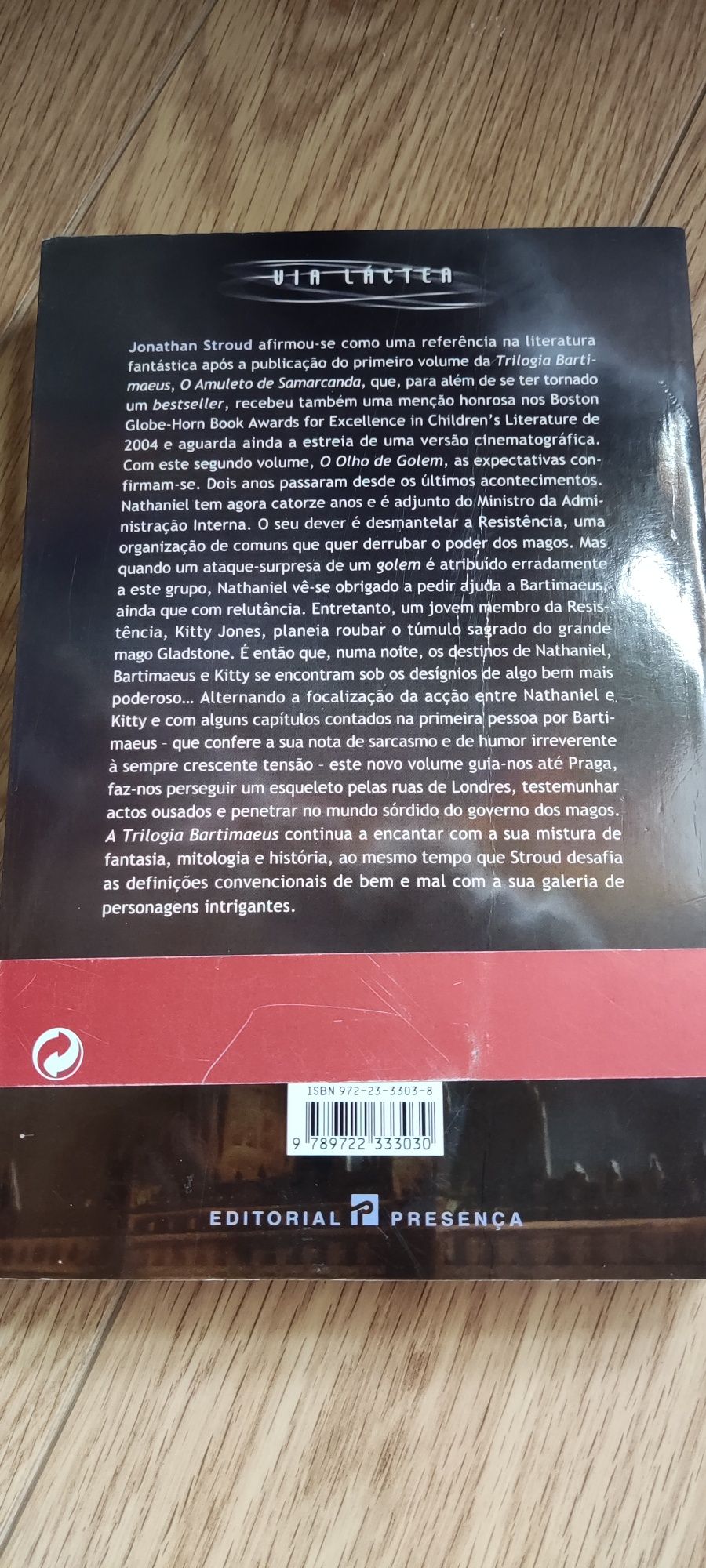 Livro o Olho de Golem