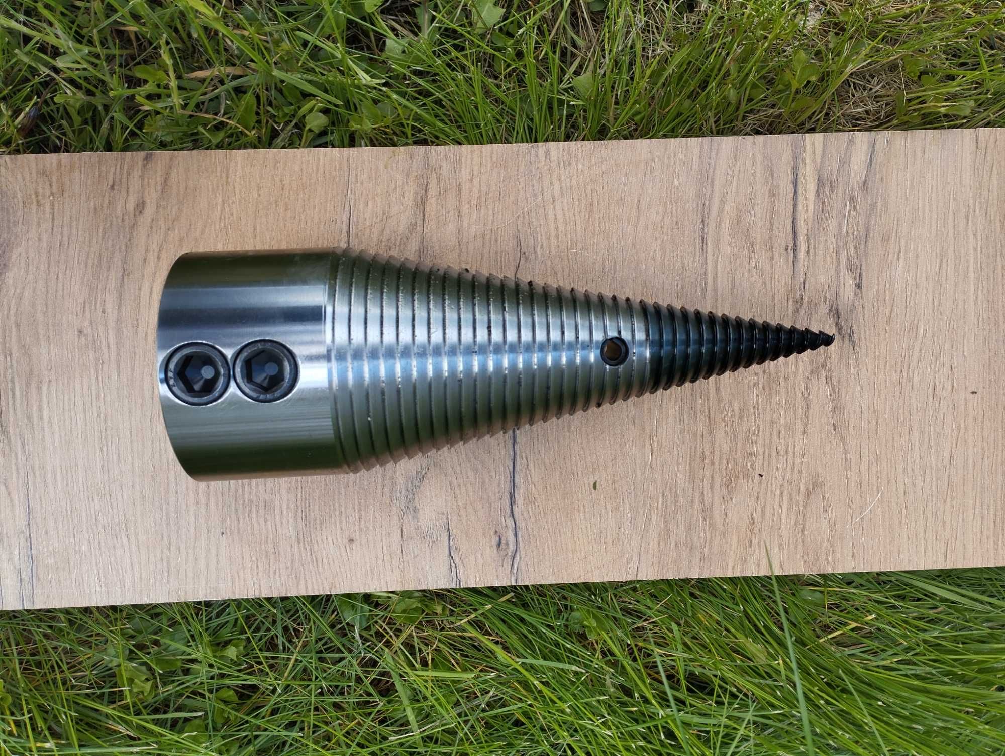 Łuparka świdrowa z kołem pasowym /stożek do łupania 100mm / wałek 40mm