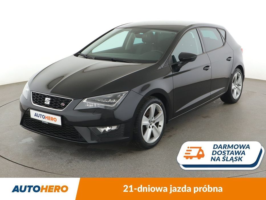 Seat Leon full LED półskóra navi klima auto grzane fotele czujnki parkowania