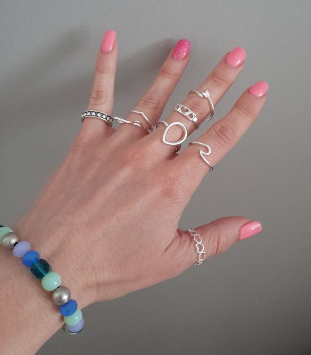 Zestaw pierścionków styl boho