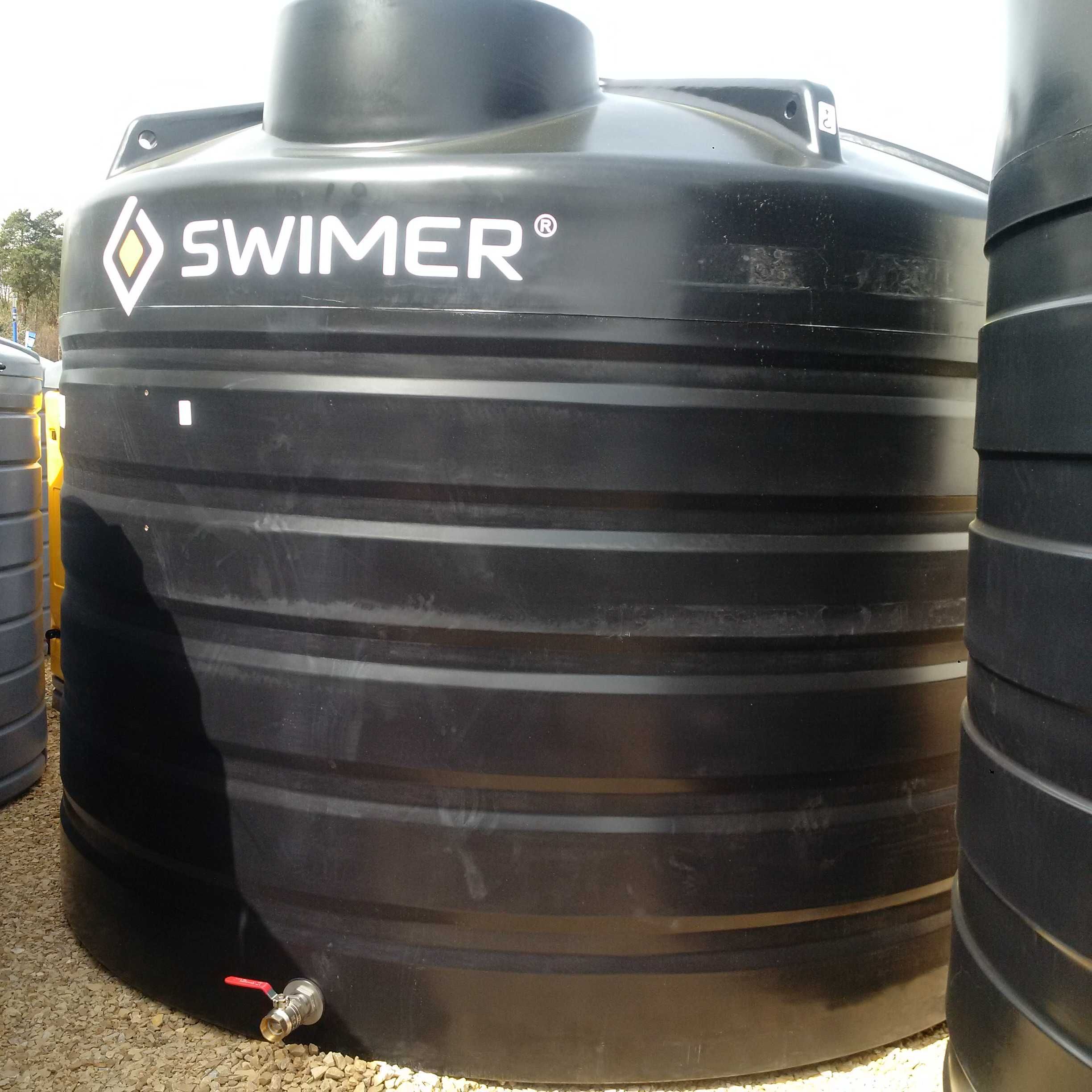SWIMER Zbiornik na wodę 22000l czarny Koluszki