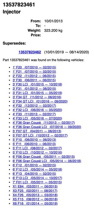 Injetores BMW - diesel