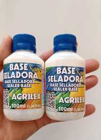 2 Frascos de Base Seladora ACRILEX