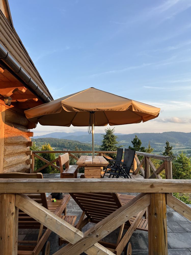 Domek w górach ze strefą relaksu. . Gorce, Beskid Wyspowy.
