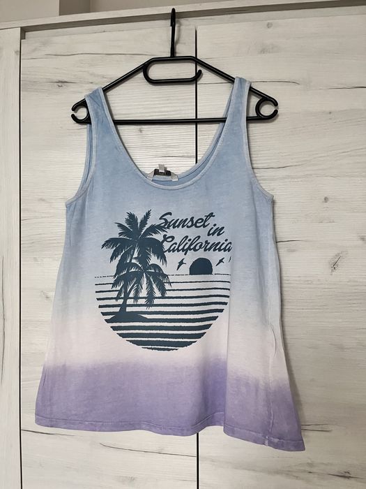 Bluzka koszulka S C&A clockhouse na ramiączkach bez rękawów