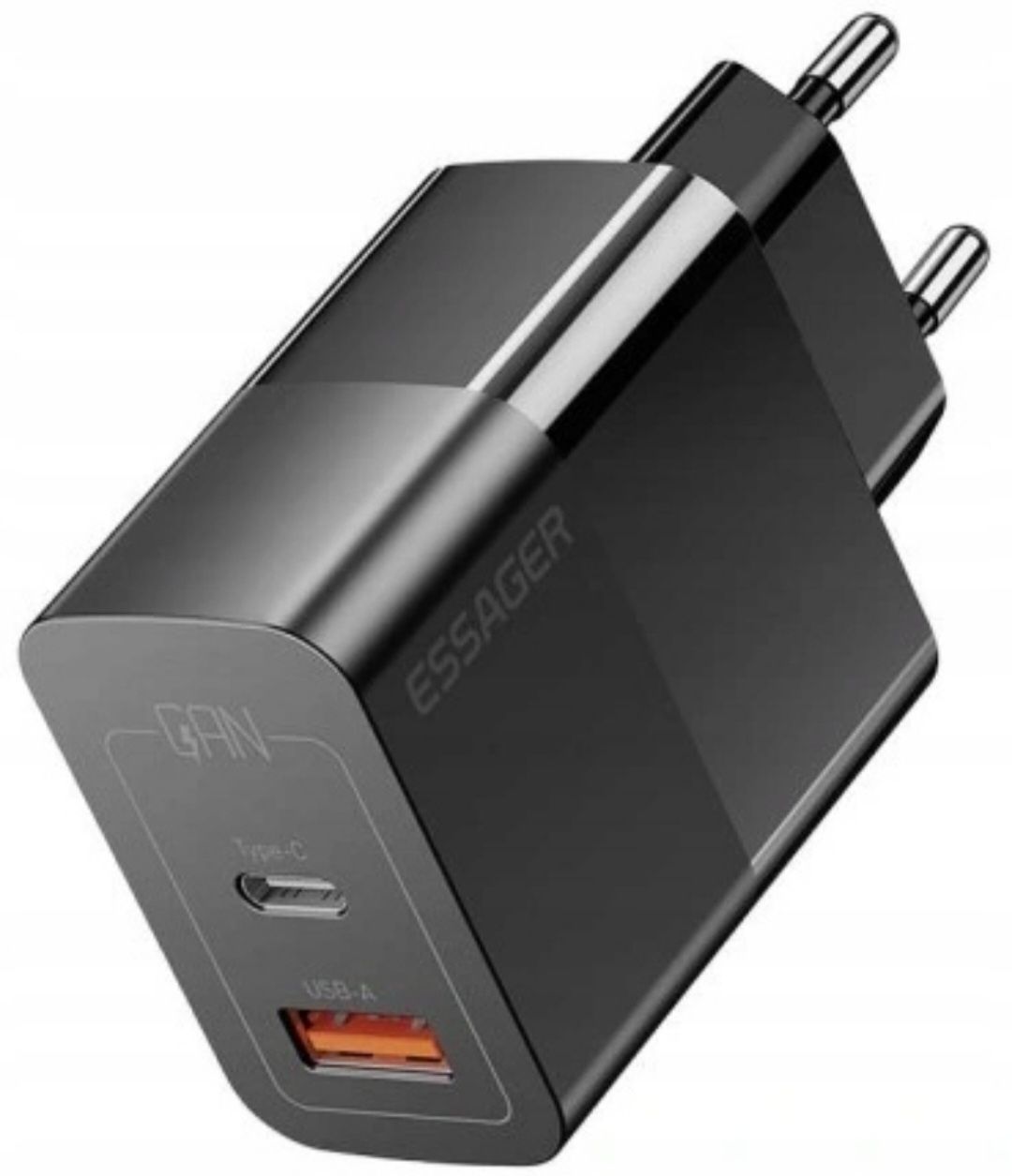 Szybka ładowarka 33 w 2 x USB USB-A 1xUSB-C QC3.0 + PD3 GaN  ESSAGER