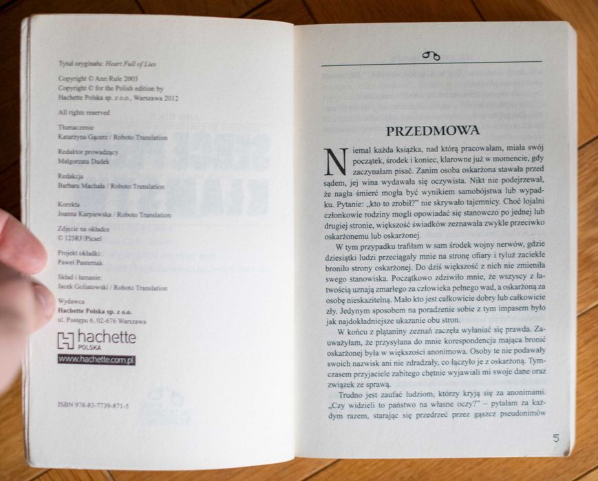 ANN RULE Serce Pełne Kłamstw | True Crime | Hachette Polska 2012